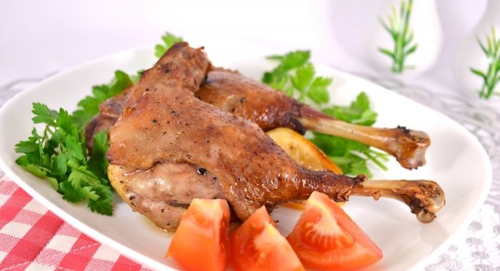 Утиные ножки в медово-лимонном маринаде