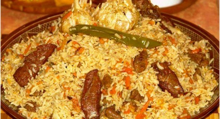 Плов с чесноком