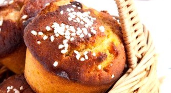 Постные вишневые маффины