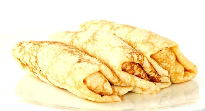 Блинчики с картошкой и мясом