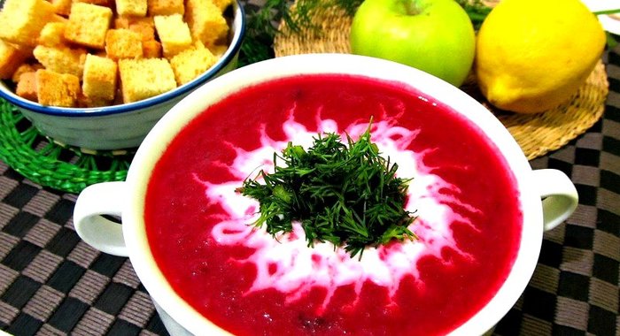 Свекольный суп-пюре