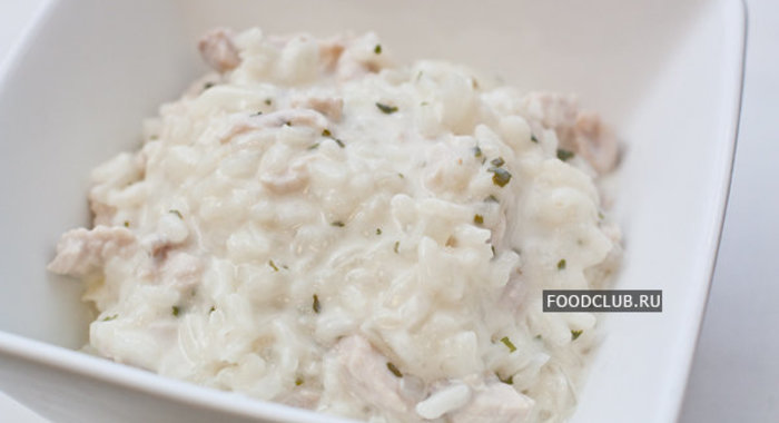 Ризотто с курицей в мультиварке