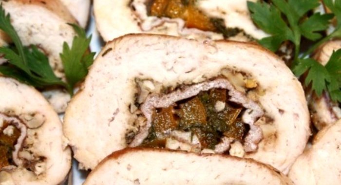 Куриные рулетики с омлетом