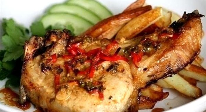 Свиная корейка в имбирном маринаде