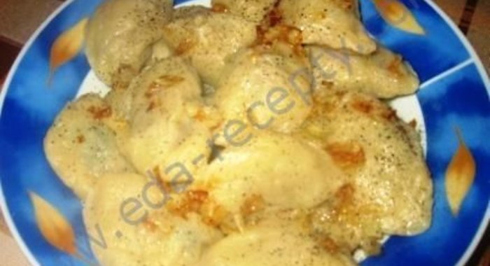 Вареники с мясом