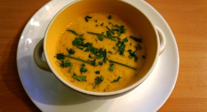 Суп-пюре с шампиньонами