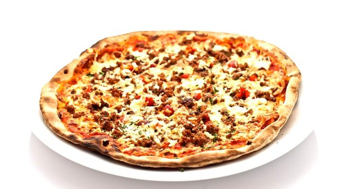 Пицца с говяжьим фаршем