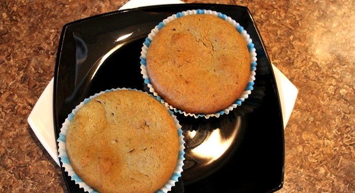 Кексы с зеленым чаем