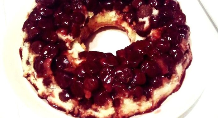 Вишневый кекс без яиц