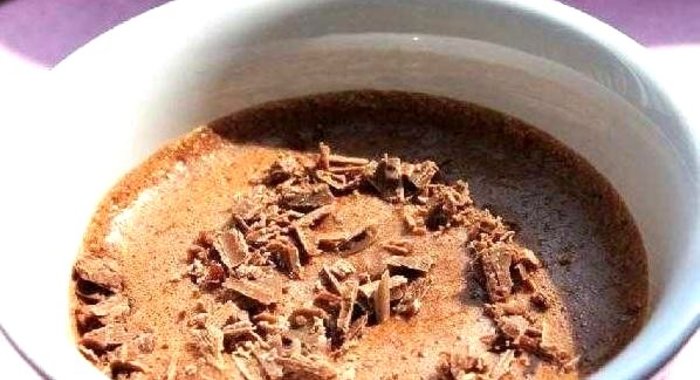Шоколадный мусс с коньяком