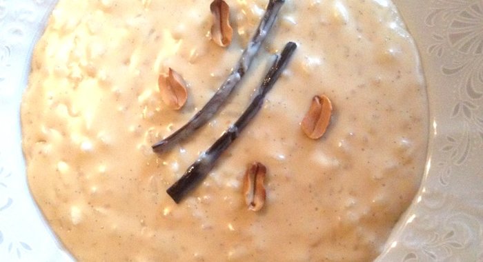 Ванильное ризотто с арахисом