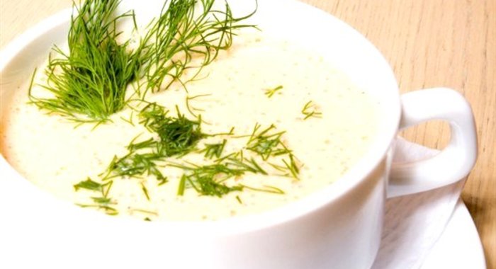 Суп-пюре с укропом