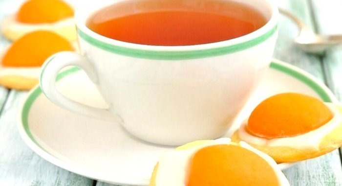 Печенье «Яичница» из абрикосов