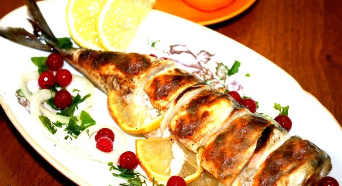 Запеченная скумбрия в мультиварке