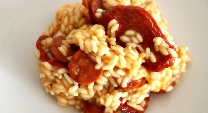 Ризотто с вялеными помидорами