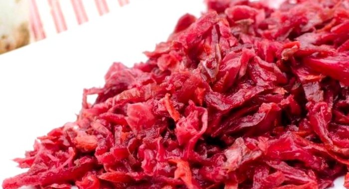 Капуста в маринаде со свеклой