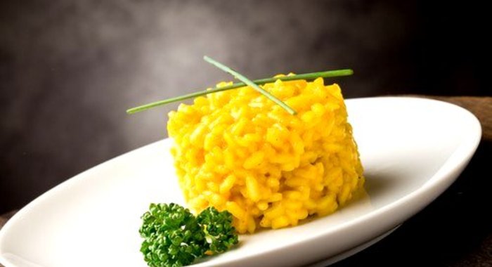 Сливочное ризотто с морковью и пармезаном