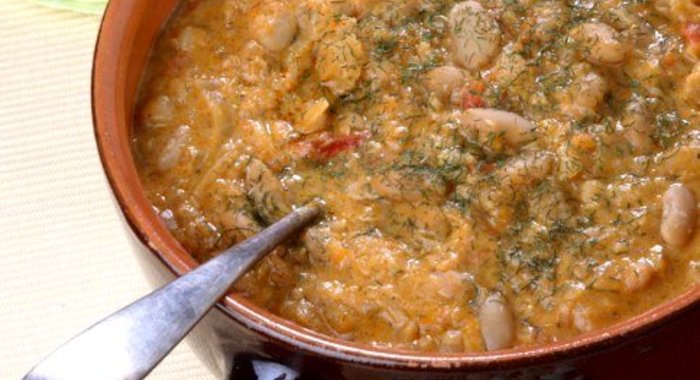 Щи с фасолью