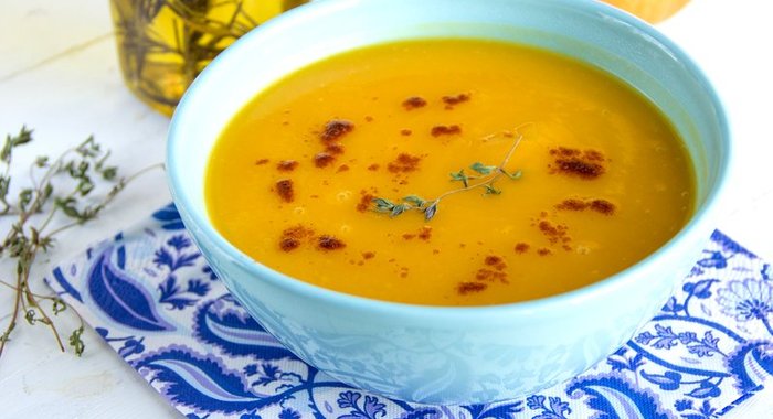 Тыквенный суп-пюре с паприкой и тимьяном