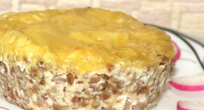 Гречка в омлете