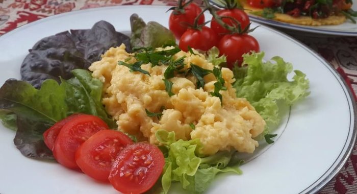 Нутовый омлет