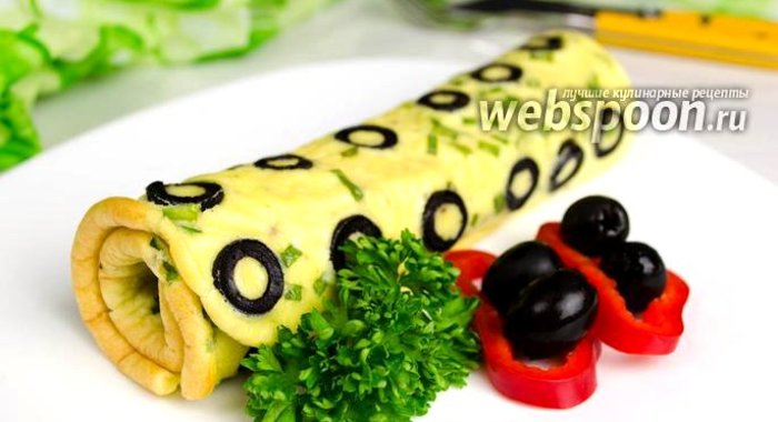 Омлет с маслинами в духовке