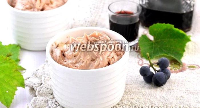 Крем с красным вином