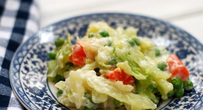 Овощи под соусом бешамель