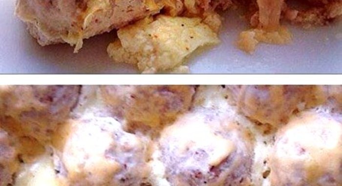 Куриные тефтели с гречкой и сыром