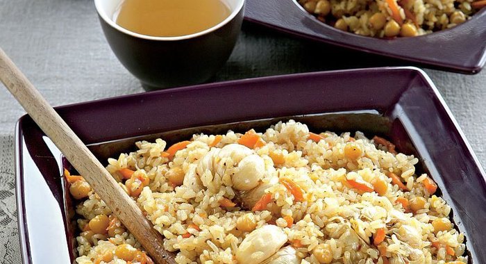 Вегетарианский плов с зирой