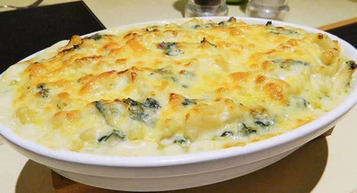 Куриная запеканка с грибами и сыром