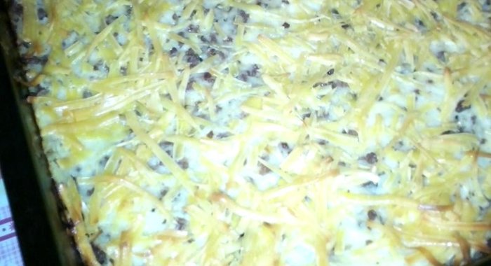 Картофельная запеканка с мясным фаршем