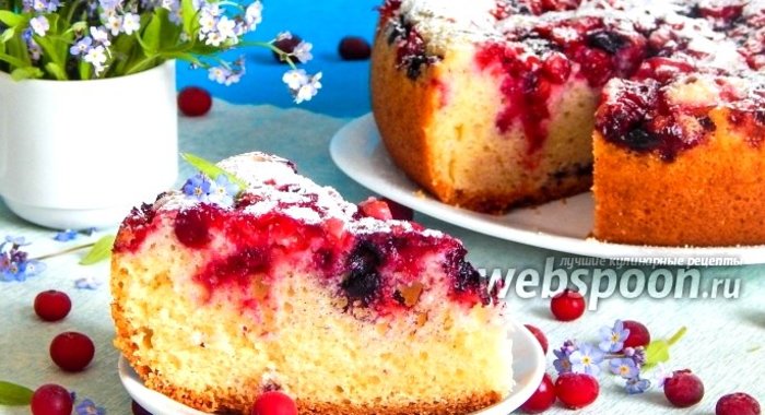 Ягодный кекс в мультиварке