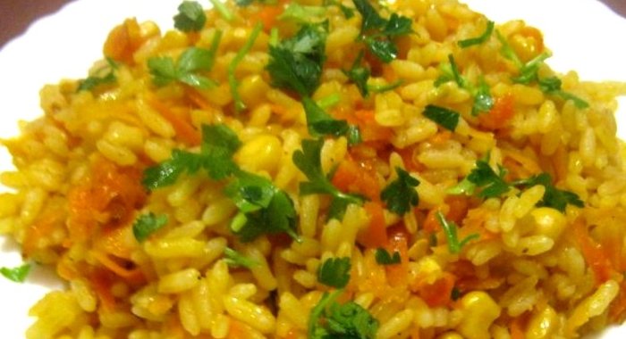 Вегетарианский плов с овощами