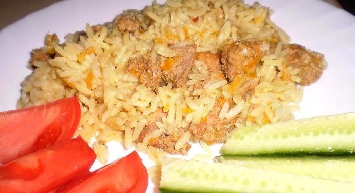 Плов домашний со свининой