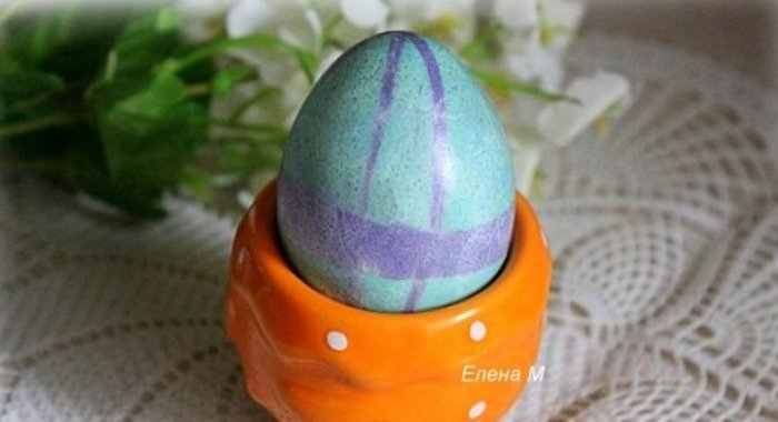 Пасхальные яйца, способ окрашивания