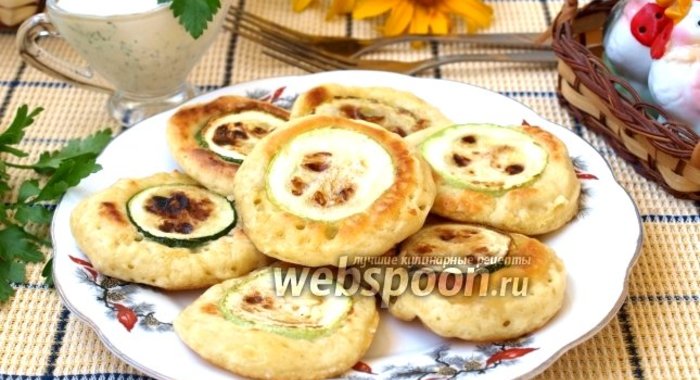 Оладьи из кабачков с припёком