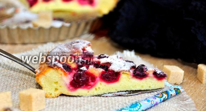 Вишнёвый тарт с крем-фреш