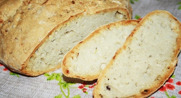 Домашний хлеб с картофелем и кабачком