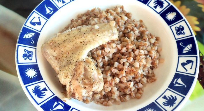 Гречка с курицей в духовке