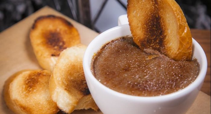 Карамелизованный паштет из утиной печени