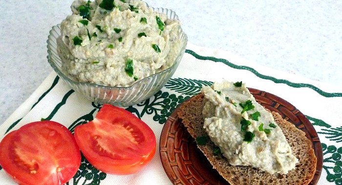 Паштет из баклажанов с грибами