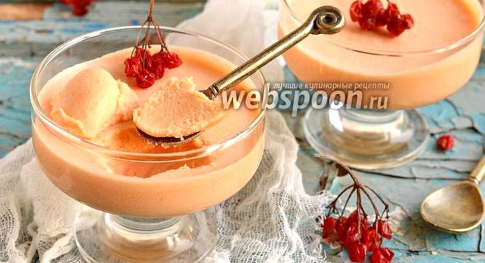 Сметанный мусс с апельсиновым желе