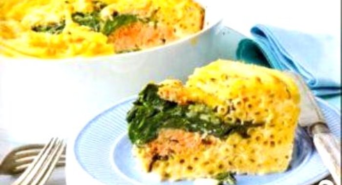 Итальянская запеканка с лососем