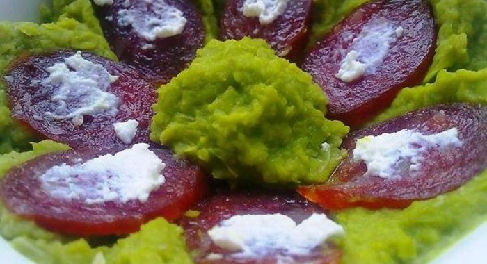 Суп-пюре из зеленого горошка