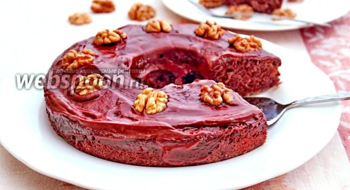 Шоколадно-ореховый кекс