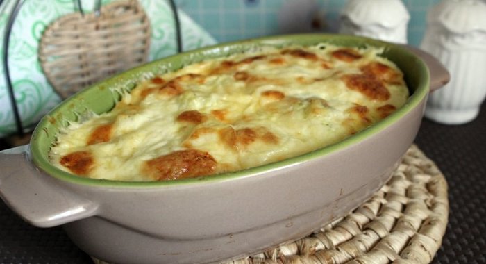 Цветная капуста в омлете под сырной корочкой