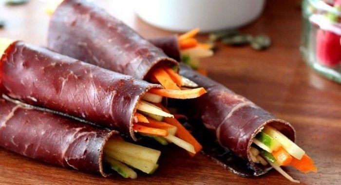 Рулетики с овощами
