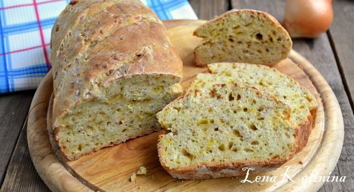 Бездрожжевой итальянский хлеб с сыром