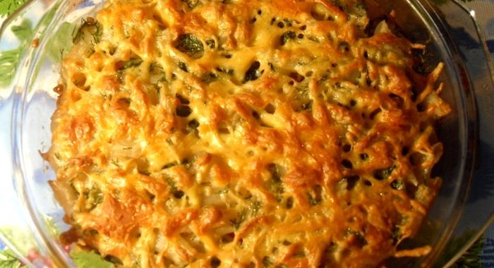 Макаронная запеканка с говяжим фаршем